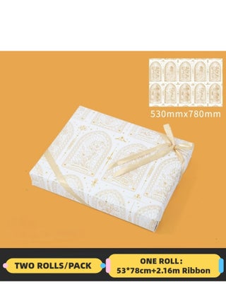 White with Gold Foil