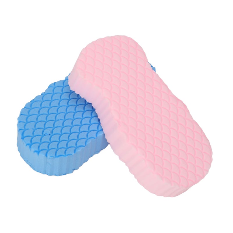 2pcs 3D Bath Sponge Exfoliating Soft High Toughness Reusable Body Shower Sponge for Adults Kids - Image 2