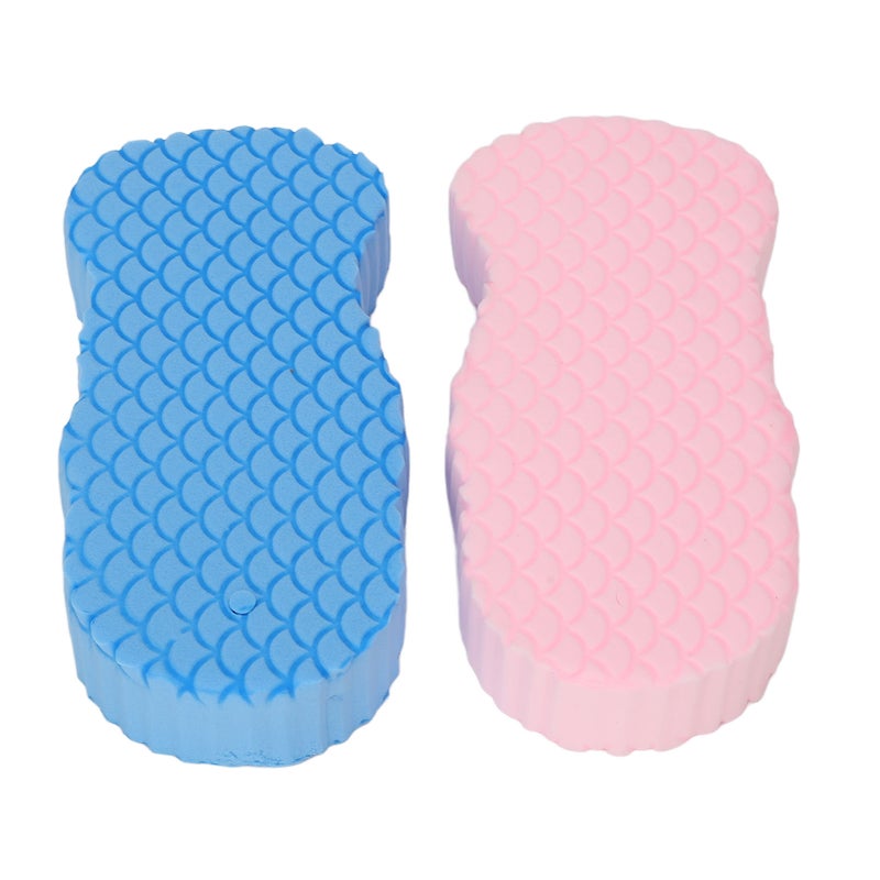 2pcs 3D Bath Sponge Exfoliating Soft High Toughness Reusable Body Shower Sponge for Adults Kids - Image 3