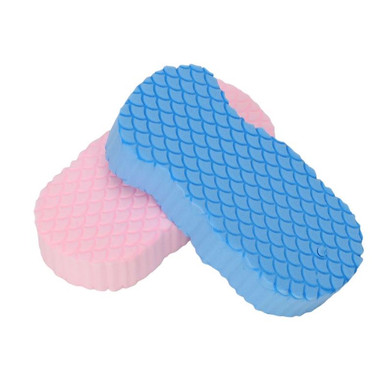 2pcs 3D Bath Sponge Exfoliating Soft High Toughness Reusable Body Shower Sponge for Adults Kids - Image 4