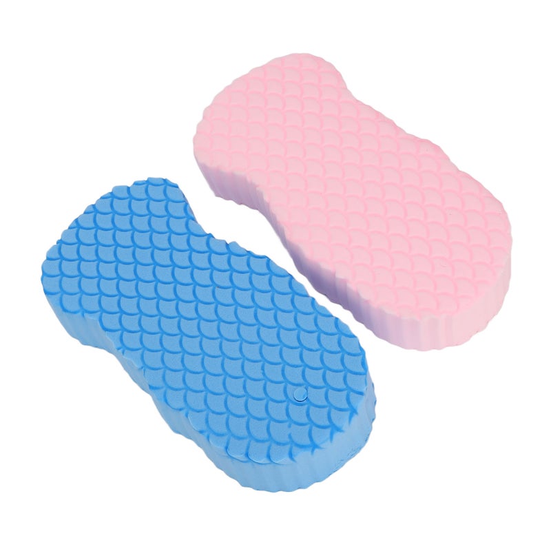 2pcs 3D Bath Sponge Exfoliating Soft High Toughness Reusable Body Shower Sponge for Adults Kids - Image 5