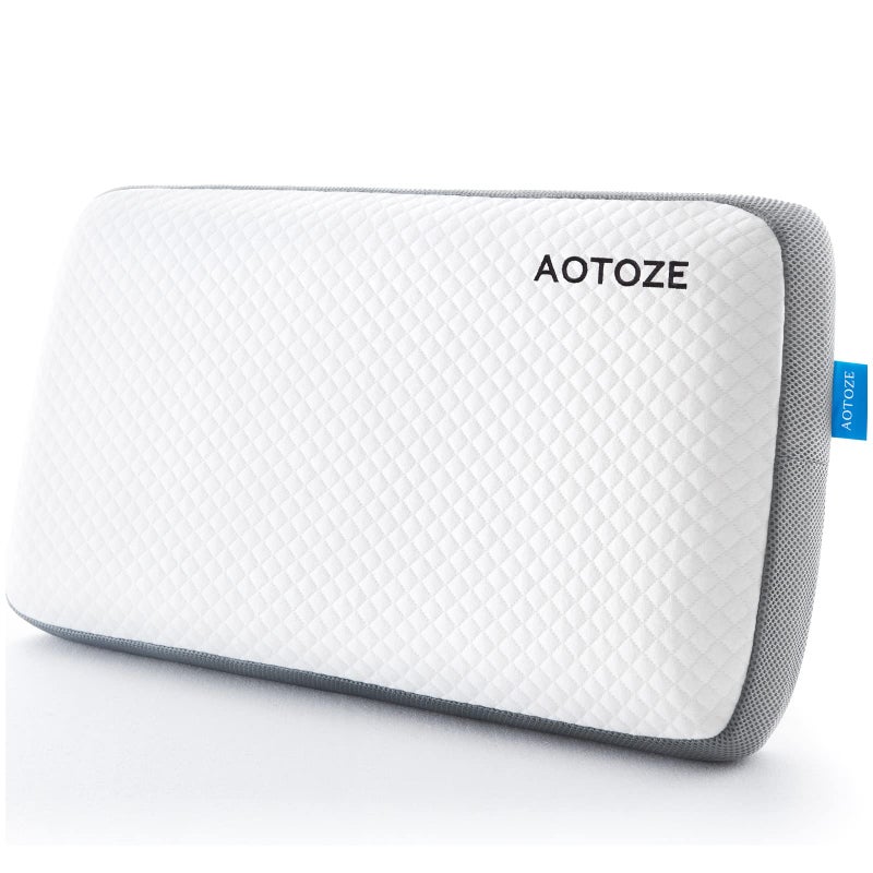 AOTOZE Best Firm Memory Foam Pillow, 28 x 15 x 4.5 inch, CertiPUR-US Certified, Breathable, Washable Pillowcase, 3-Year Warranty - Image 2