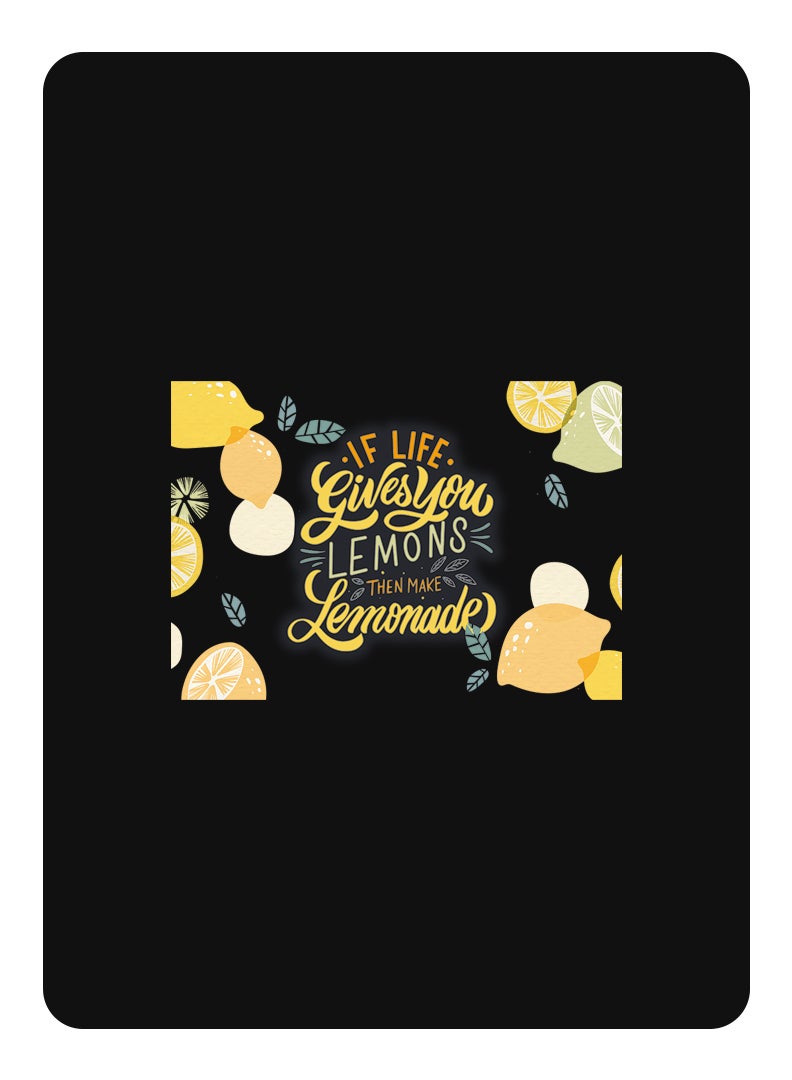 Theodor Protective Flip Case For Samsung Galaxy Tab S9 Ultra With Trifold Stand Auto Wake Sleep Shockproof Cover When life gives you lemons then make Lemonada - Image 1