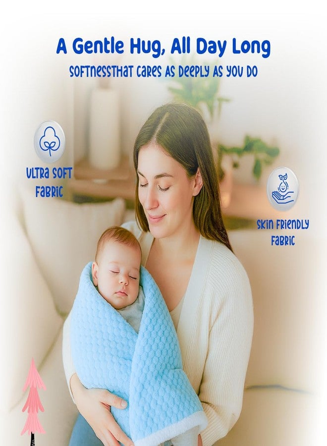 Bumtum Super Soft New Born Baby Blanket | Wrapper Sheet for Baby Boys & Baby Girls | Zigzag Pattern, Lightweight | Super Comfortable (100cm x 80cm, Biege) - Image 2