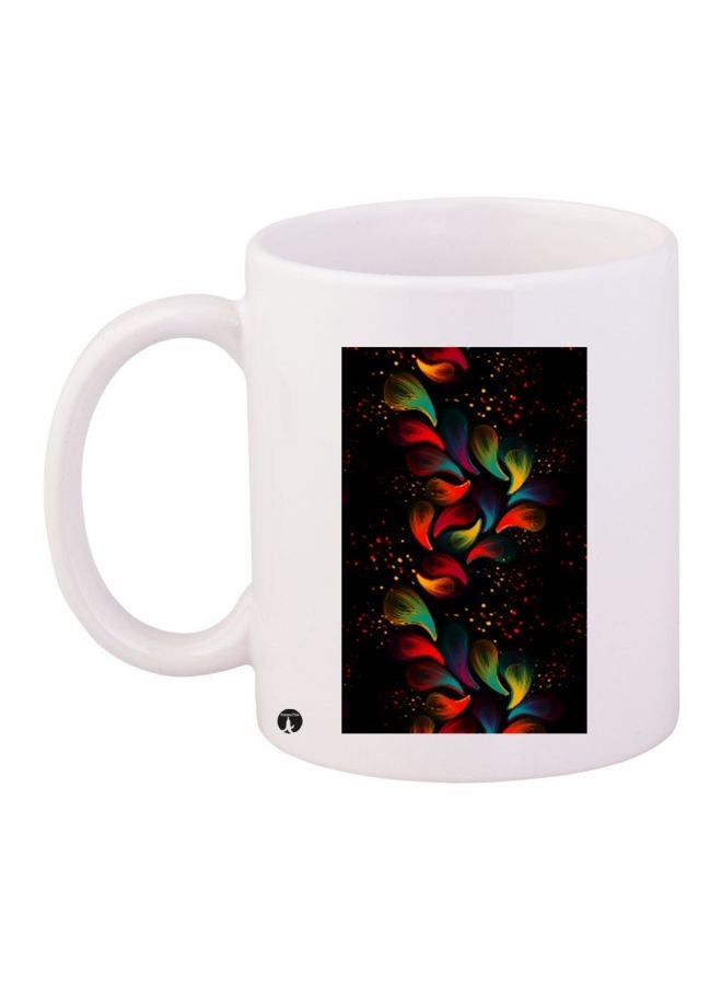 RYN Printed Coffee Mug White/Red/Green 11ounce