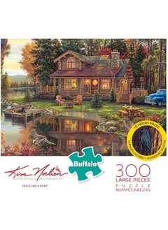 Buffalo Buffalo Games - Kim Norlien - Peace Like a River - 300 LARGE Piece Jigsaw Puzzle with Hidden Images  - Image 1