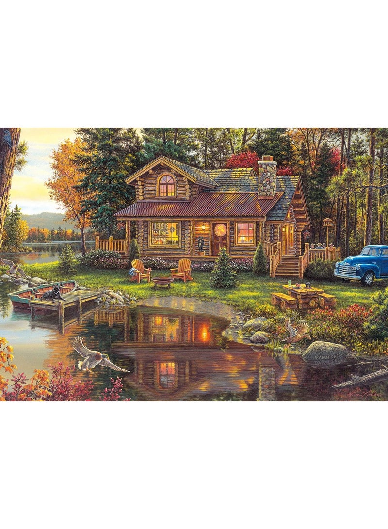 Buffalo Games - Kim Norlien - Peace Like a River - 300 LARGE Piece Jigsaw Puzzle with Hidden Images - Image 2