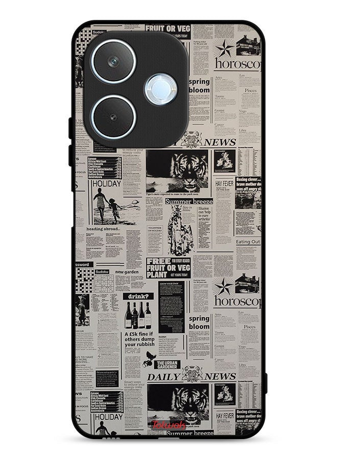 Tolwak Oppo A5 Pro Protective Case Cover Newspaper Recording - Image 1