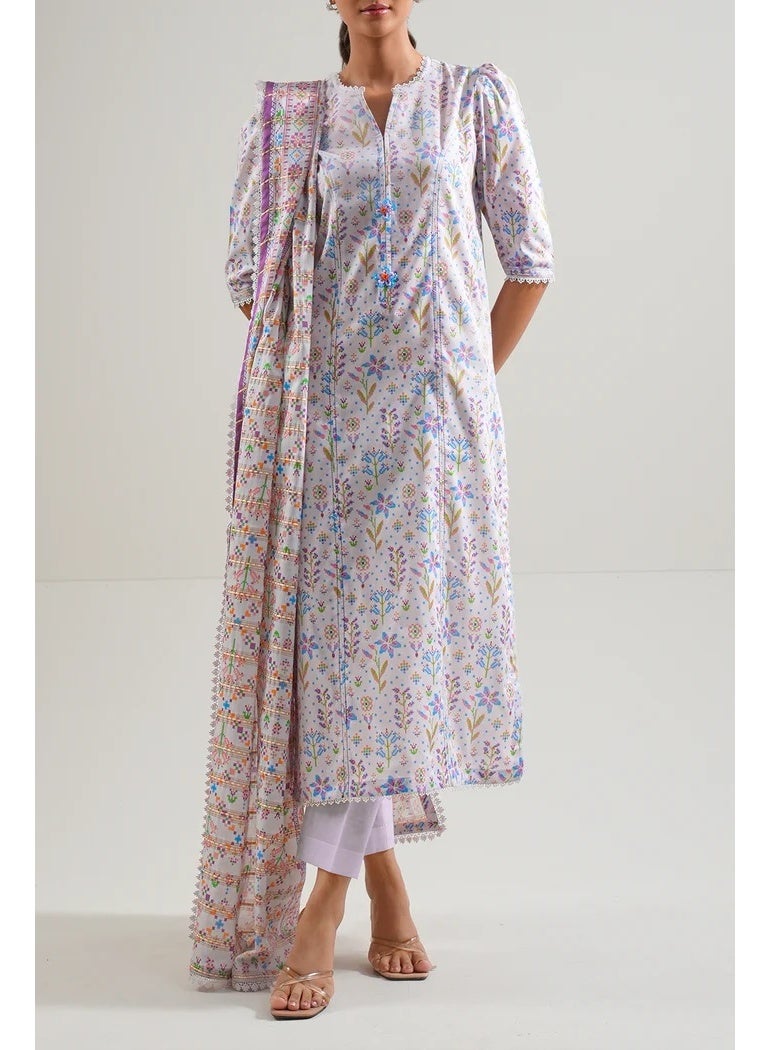 Fabric Pakistani Printed Lawn Dress - Image 1