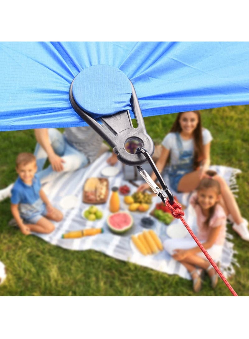 SYOSI 20 Pcs Shade Cloth Plastic Clips, Shade Cloth Fix Clamp Plastic Clamp For Fix Tarp Fence Sun Shade Net, Anti Bird Net Garden Net - Image 2