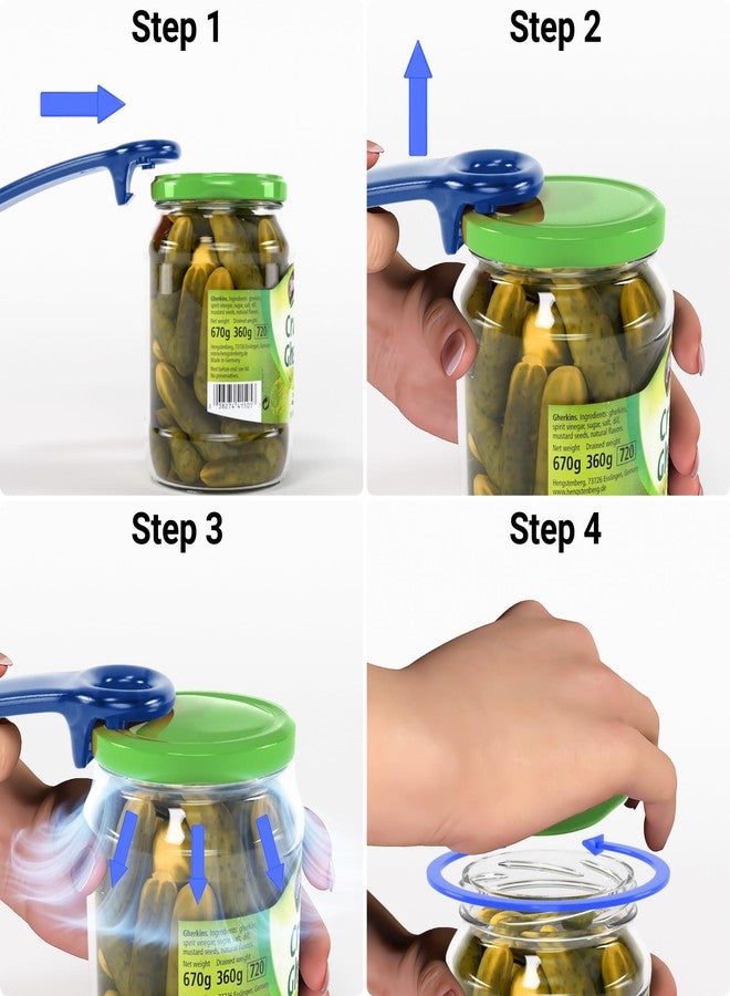 Readaeer 1 Pcs Readaeer Jar Opener for Weak Hand & Seniors with Arthritis (Blue) - Image 4