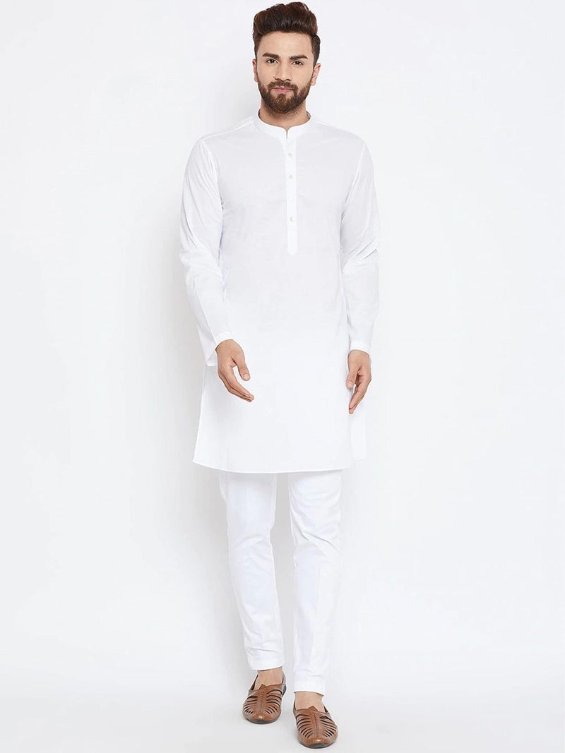 See Designs White Cotton Regular Fit Pyjamas N Elasticated Waistband_SDPJ100XL - Image 5