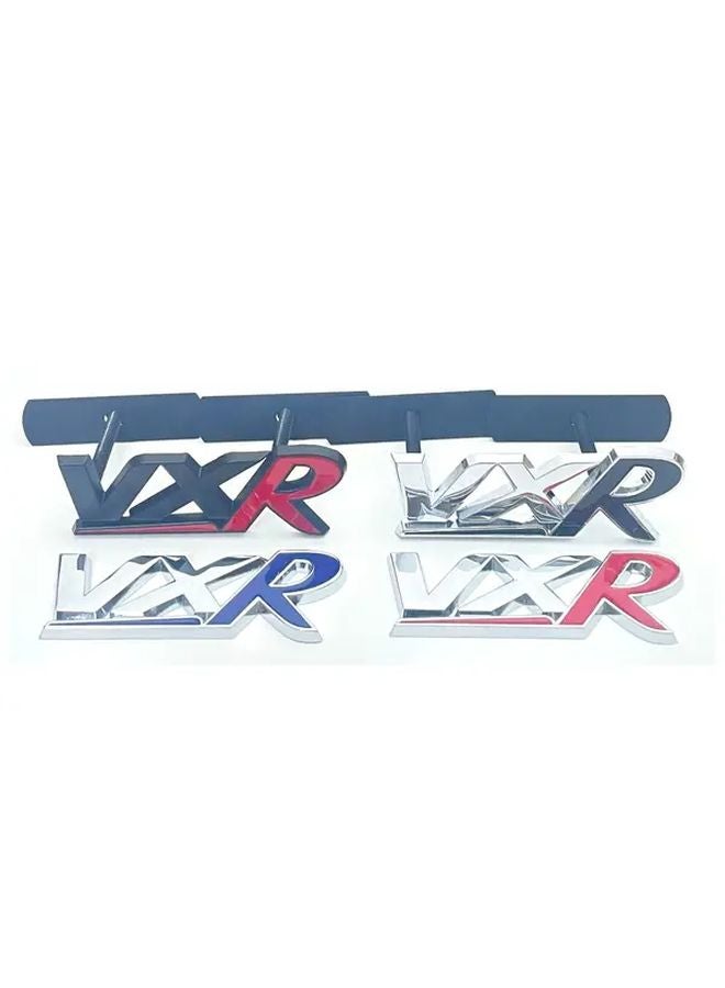 شعار VXR شبكة معدنية شعار أسود أحمر 1 قطعة متوافق مع بويك فولفو تويوتا فوكسهول أوبل هولدن جنرال موتورز - Image 3