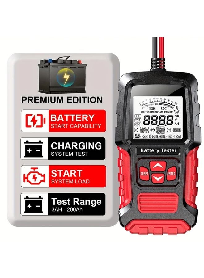 Yellow TK 200 شاشة رقمية 12V 24V اختبار مقاومة البطارية الداخلية للسيارات - Image 2