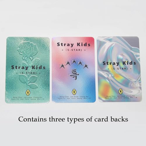 PYAJUU Stray Kids Laser Photocard 50pcs Stray Kids Laser Card Kpop Stray Kids LOMO Cards Kpop Straykids 5-Strar Album Card Stray Kids Photo Cards 5-Star Postcard Gift for Fans Daugher - Image 5