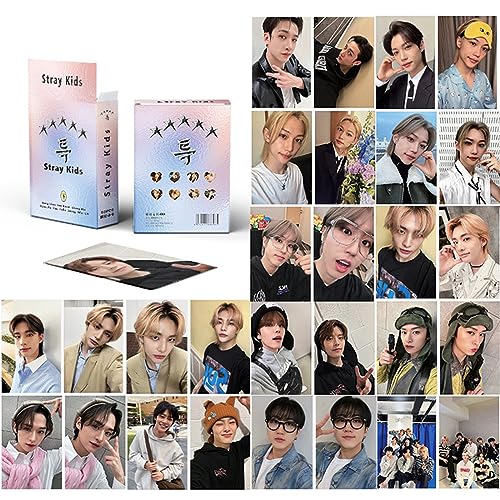 PYAJUU Stray Kids Laser Photocard 50pcs Stray Kids Laser Card Kpop Stray Kids LOMO Cards Kpop Straykids 5-Strar Album Card Stray Kids Photo Cards 5-Star Postcard Gift for Fans Daugher - Image 4