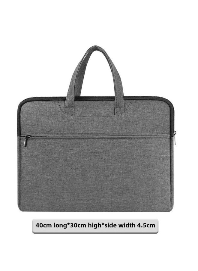Business Office Handbag Canvas Briefcase Men's And Women's Conference Bag Document Bag Business Trip Computer Bag Printing-Color:Upgraded Thickened Model [dark Blue] - Image 2