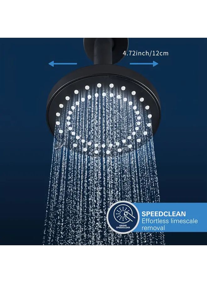 Black Five Mode High Pressure Shower Head Easy Install No Tools Needed - Image 5