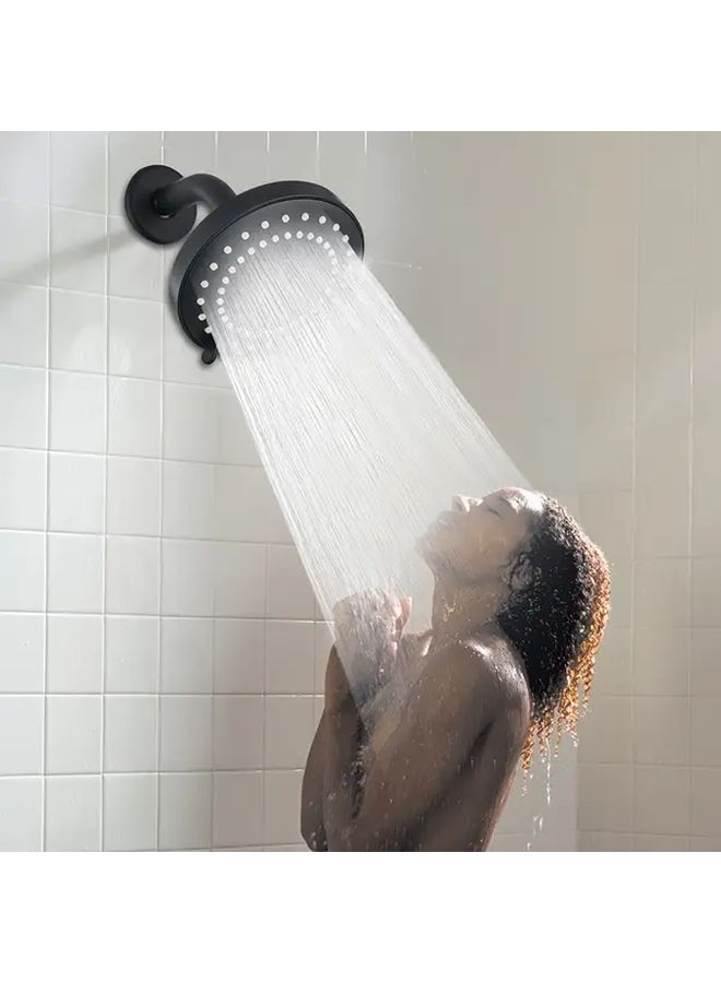 Black Five Mode High Pressure Shower Head Easy Install No Tools Needed - Image 4
