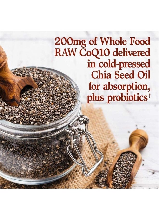 Garden of Life Vegetarian Omega 3 6 9 Supplement - Raw CoQ10 Chia Seed Oil Whole Food Nutrition with Antioxidant Support, 60 Capsules  - Image 3