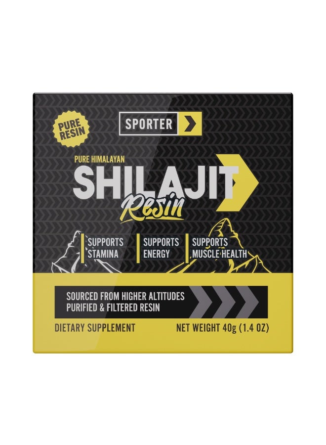 Sporter Pure Himalayan Shilajit Resin – 250mg per Serving, High Fulvic Acid, 40g Natural Dietary Supplement - Image 4