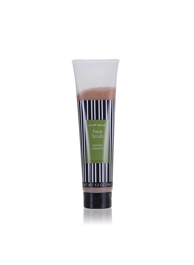 Max Green Alchemy - MGA Vegan Face Scrub - Scruff Rescue Face Scrub, Daily Exfoliator & Face Wash for Deep Cleaning | Prevents Blackheads & Ingrown Hairs | pH Balanced Walnut Shell Microdermabrasion | 5.5 oz - Image 1