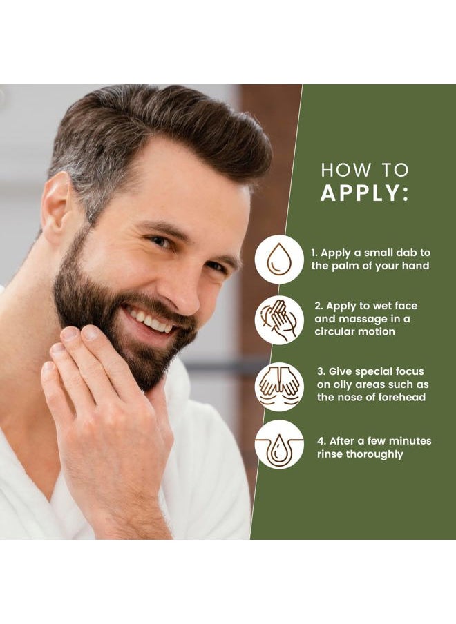 Max Green Alchemy - MGA Vegan Face Scrub - Scruff Rescue Face Scrub, Daily Exfoliator & Face Wash for Deep Cleaning | Prevents Blackheads & Ingrown Hairs | pH Balanced Walnut Shell Microdermabrasion | 5.5 oz - Image 1