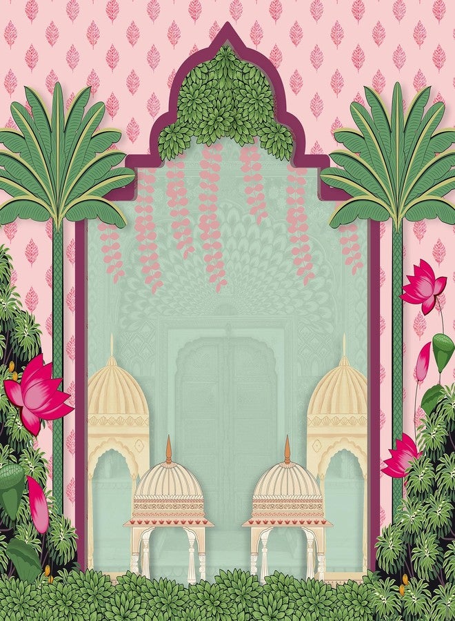 ULÉ UL Mural Palace Backdrop (4Ft-4Ft) Traditional Cloth for Pooja, Mandap, Satyanarayan Vratam & Home Temple Decoration Talambralu - Image 4