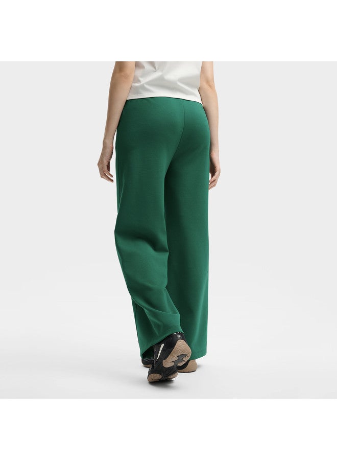 FILA Women'S Casual Pants, Fashionable Leisure, Simple And Comfortable, Basic Versatile Straight-Leg Wide-Leg Knit Trousers - Image 5