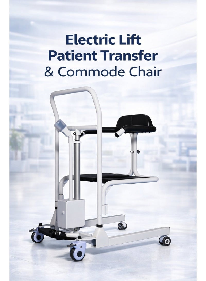 Enjoycare EK912 Electric Patient Transfer Chair – 150kg Capacity, 33cm Powered Lift Range, Rechargeable Battery, Medical Transfer Lift for Elderly & Disabled, Hospital & Home Use Mobility Chair - Image 2