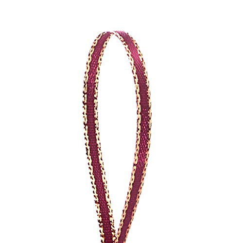 Paper Mart 18 X 50 Yards Wine Gold Edge Satin Ribbon