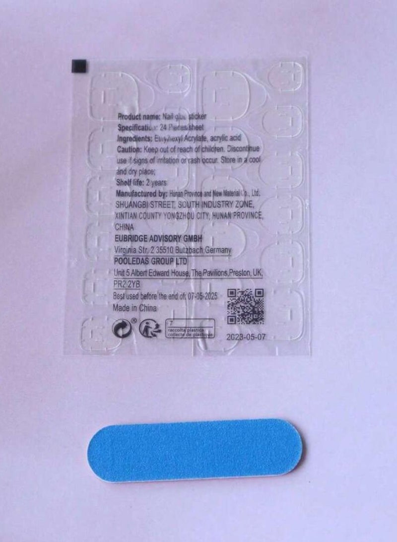 French pink and white gradient nails, 24 pieces - Image 4