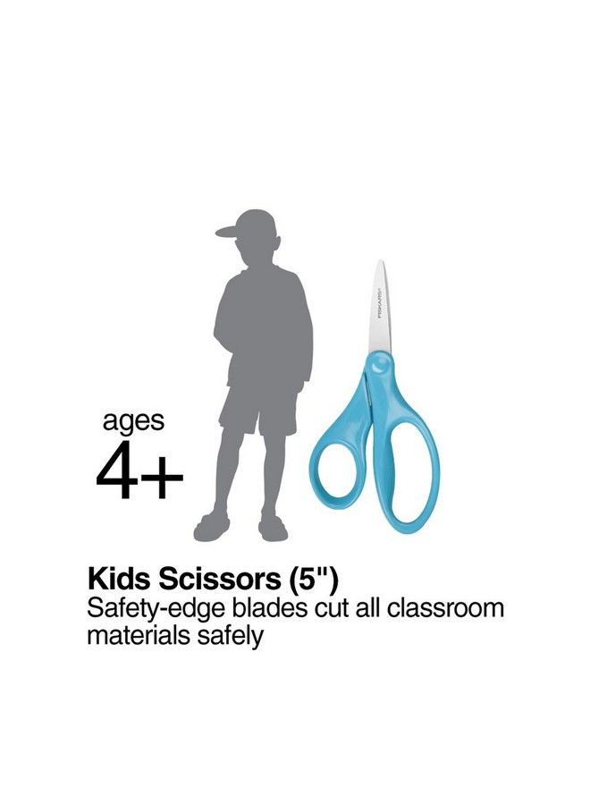 Fiskars 1143001022 Back To School Supplies Kids Scissors Magic Morph Pointedtip 5 Inch Trex - Image 5