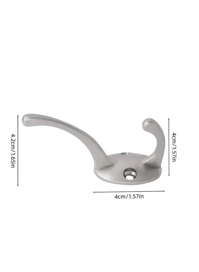 5 قطع خطافات مدخل معدنية متينة منظف حائط فضي - Image 5