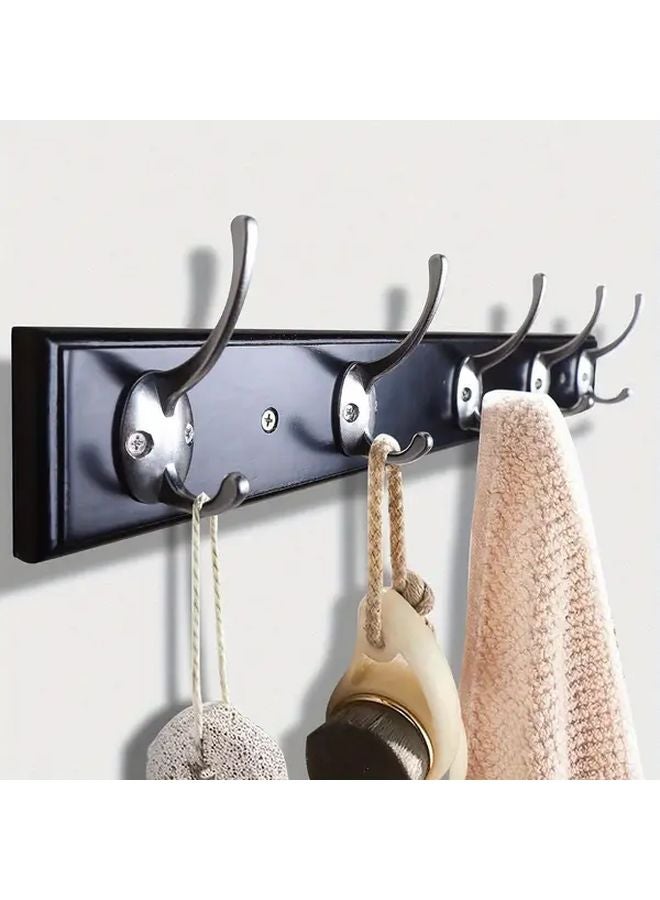 5 قطع خطافات مدخل معدنية متينة منظف حائط فضي - Image 2