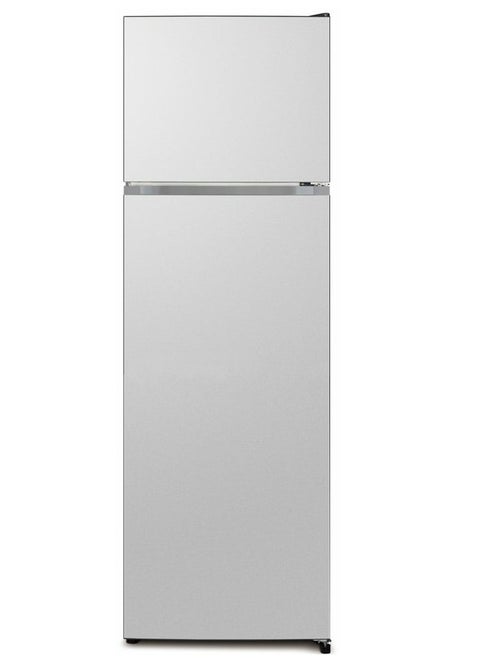 Basic Double Door Stainless Steel Refrigerator, 261 LITERS