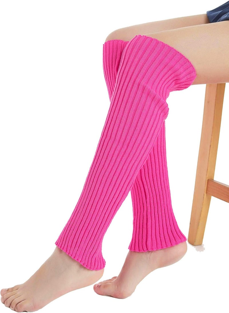 Sarfel Leg Warmers for Women 80s Ribbed Knit Leg Warmer Custume Womens Leg Warmers Sports Party Accessories - Image 3