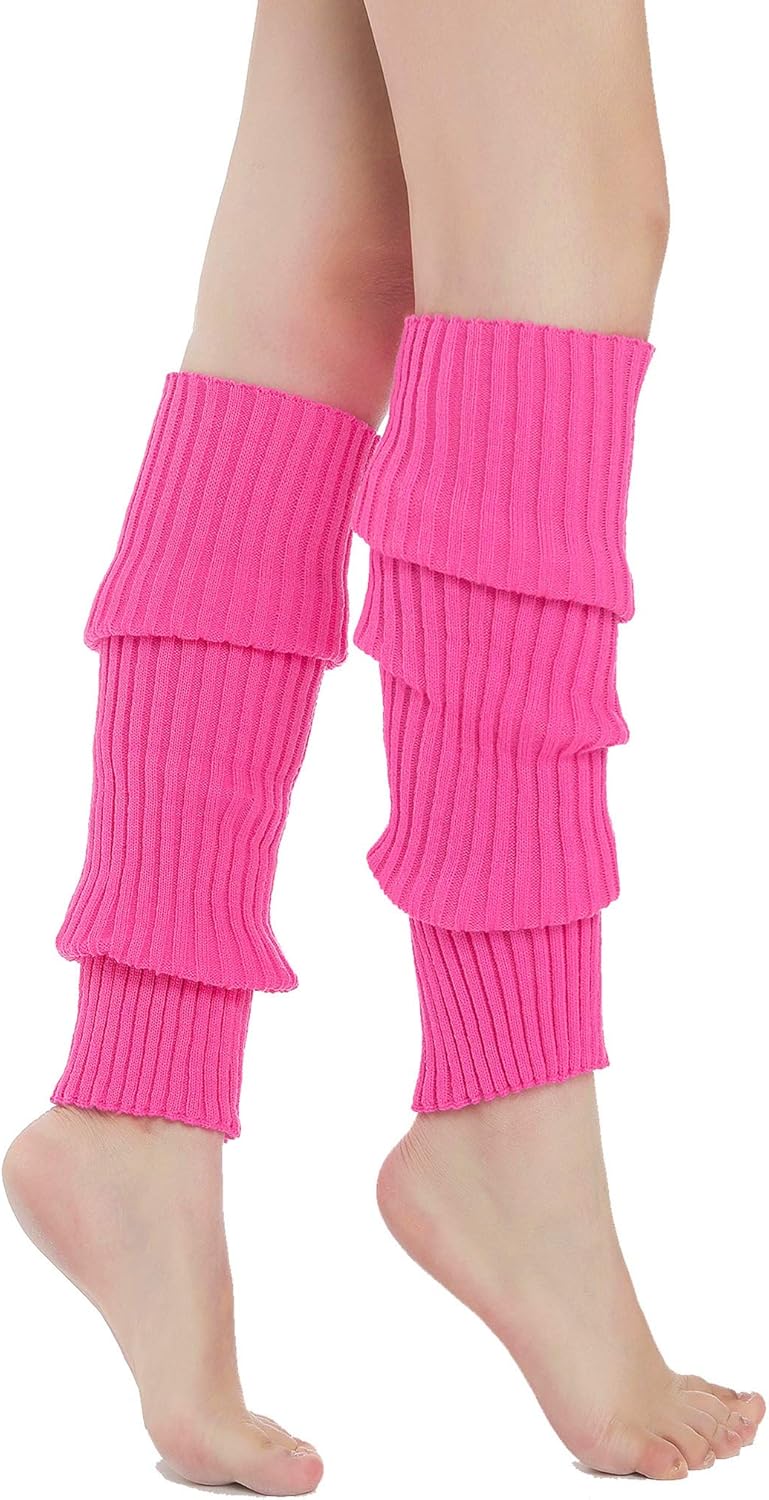 Sarfel Leg Warmers for Women 80s Ribbed Knit Leg Warmer Custume Womens Leg Warmers Sports Party Accessories - Image 1