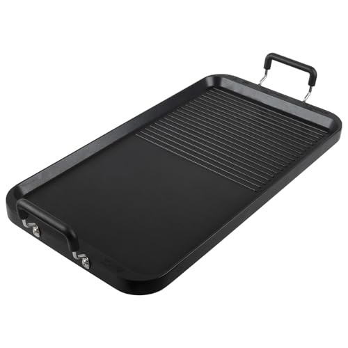 Vayepro 2-in-1 Stove Top Griddle & Grill Pan, 20 Inch Non-Stick Double Burner Griddle for Gas, Electric, and Camping Stoves, Perfect for Pancakes, BBQ, and Indoor/Outdoor Cooking - Image 1