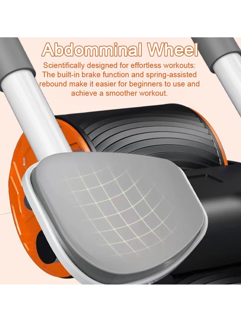 general Automatic Rebound Abdomminal Wheel Ab Abdominal Muscle Exercise Roller with Timer Elbow Support Mute Fitness Equipment for Core Workout Home Office Gym - Image 2