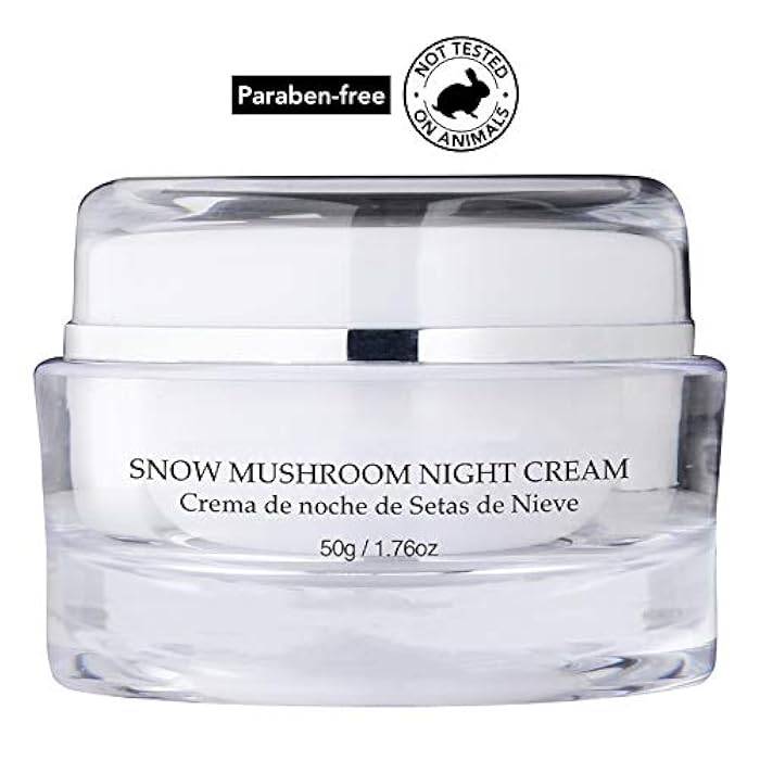 Vivo Per Lei Snow Mushroom & Peony Night Moisturizer - Anti Wrinkle Cream for Sensitive Skin - Anti Aging Night Cream with Shea Butter & Collagen - Paraben Free Moisturizer for Skin Woes - 50g - Image 3