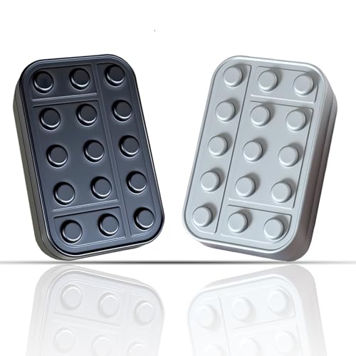 zimdun 2 Pcs Alloy Fidget SliderBlock StyleUnrestricted SlidingEnhanced FocusAnxiety ReliefCompact Fidget Toy for Adult - Image 1