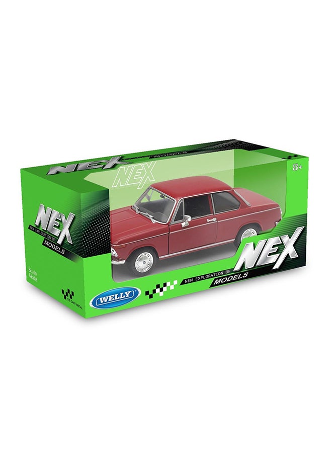Welly Classic BMW 2002 Ti 1968 Die-Cast Model Car 1:24 Scale – Red – Die-Cast Toy Car for Kids & Collectors - Image 5