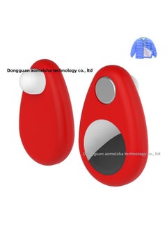For Apple Airtag Protective Cover Airtag Tracker Silicone Locator Protective Cover-Color:Pearlescent Red Bag-Applicable Model:Airtag Clothes Pin Protective Cover