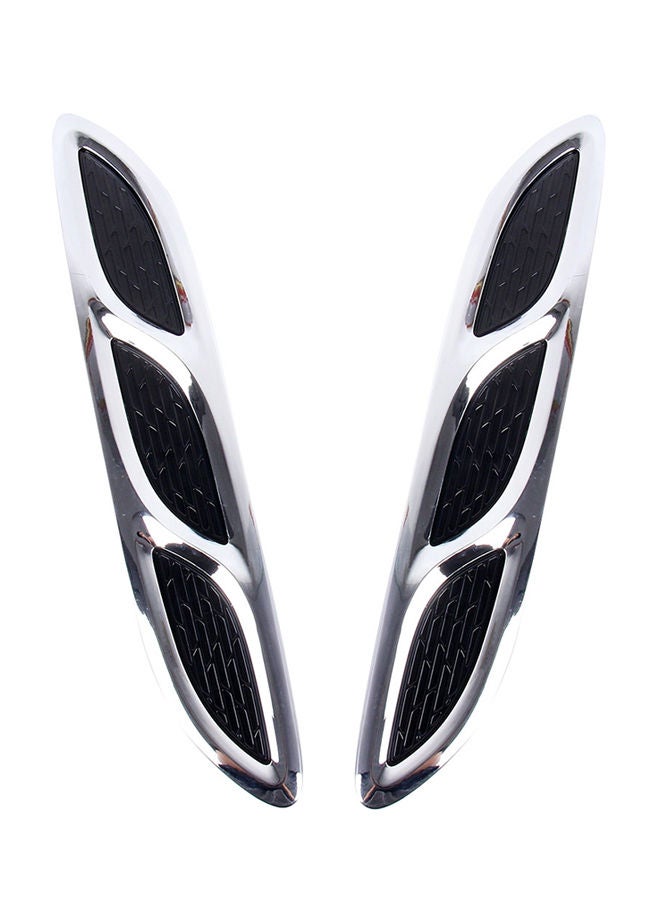 نيبمينينت مجموعة غطاء فتحة تدفق الهواء الجانبية جهة المحرك V-623 Jdm مصنوعة من البلاستيك لتزيين السيارة مع لاصق ذاتي قطعتين