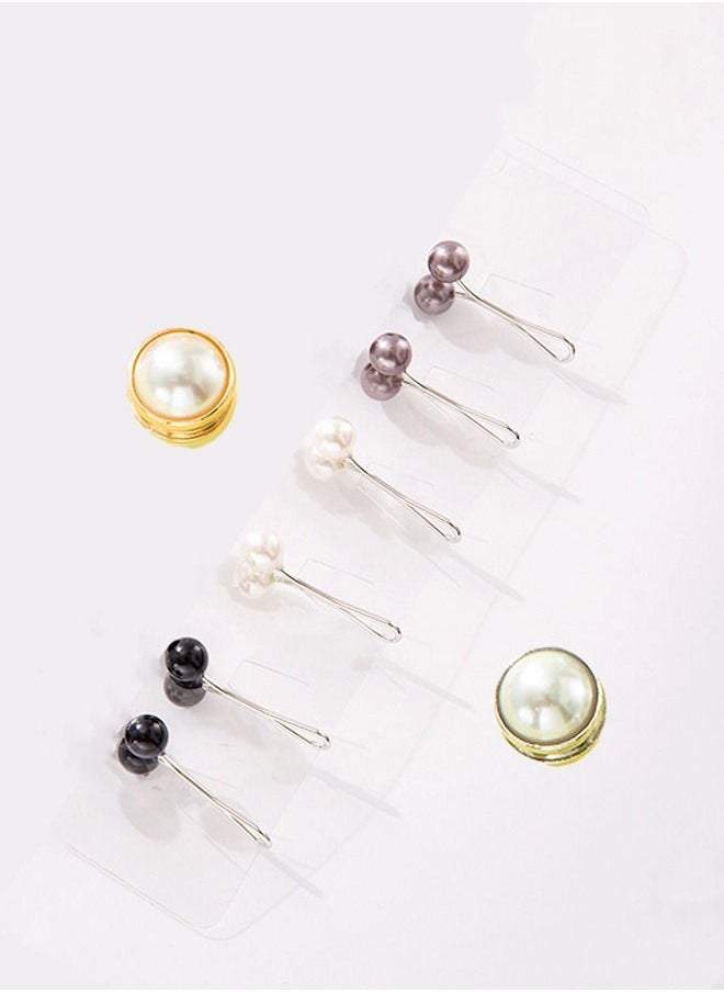 WooFree 6 Pcs Hijab Clip Pins and 2 Pcs Magnetic Clips for Women  - Image 1