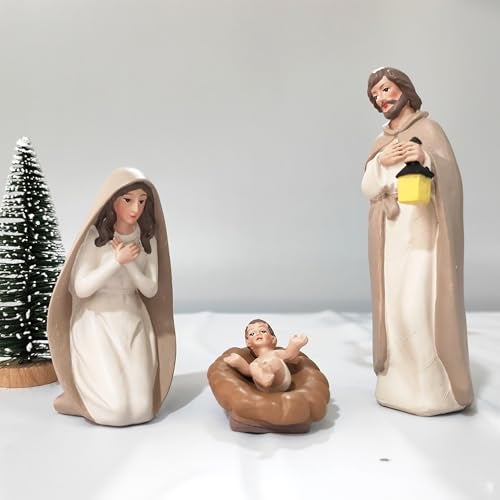 DurableDelights Christmas Nativity Set, Nativity Scene Includes 10 Resin Figurines-Baby Jesus, Mary, and Joseph, Perfect Ideal for Christmas Decor - Image 3