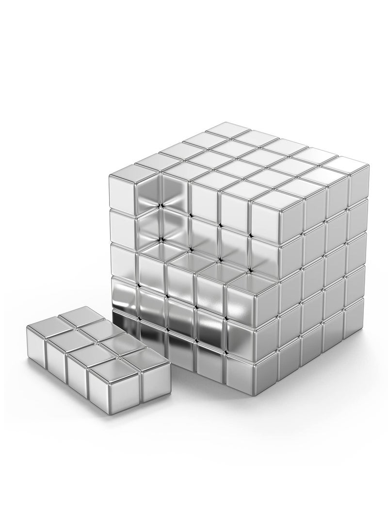 KASTWAVE KASTWAVE Fridge Magnets, 5 x 5 x 5mm Strong Magnet , 110pcs Neodymium Magnets, Tacks Magnetic Push Pins for Whiteboard, Magnets for Fridge, Office, Map, Photo (Square)  - Image 1