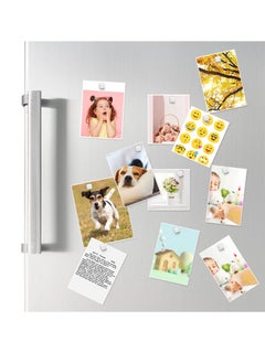 KASTWAVE KASTWAVE Fridge Magnets, 5 x 5 x 5mm Strong Magnet , 110pcs Neodymium Magnets, Tacks Magnetic Push Pins for Whiteboard, Magnets for Fridge, Office, Map, Photo (Square)  - Image 2