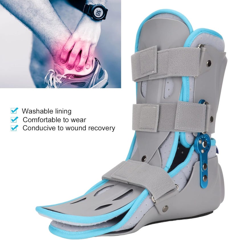 woobles Walking Boot for Sprained Ankle, Ankle Support Stabilizer Brace Adjustable Angle 360 Protection Breathable Foot Drop Fixation Splint Brace Leg Support Brace Fits Right or Left Foot(Right Foot)-Right Foot - Image 3